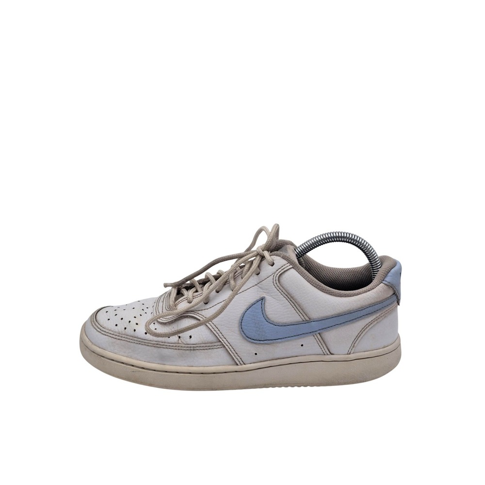 Nike Shoes Womens‎ Size 8.5 White Leather Low Top Athletic Sneakers CD5434-115